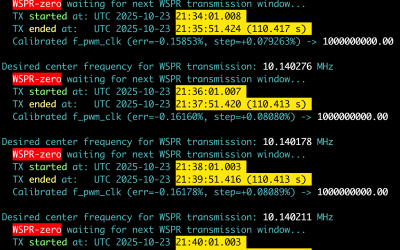 WSPR-zero goes 64-bit on Pi Zero 2W